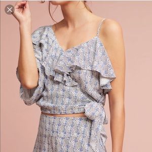 Pineapple Anthropologie top